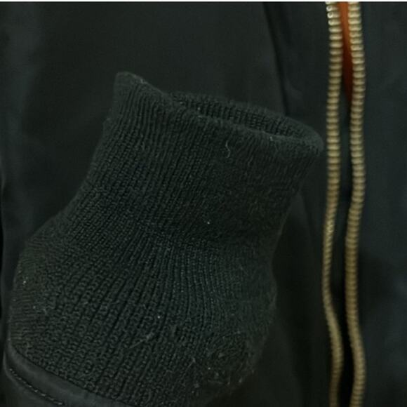 MA1 Bomber Jacket Alpha Industries Black Slim Fit Men’s Bomber Jacket XS - Picture 4 of 7